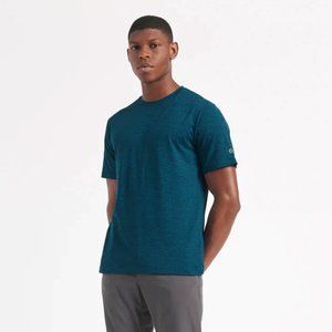 BEN SHERMAN PERFORMANCE STRETCH MARL T-SHIRT in NAVY HEATHER NWT